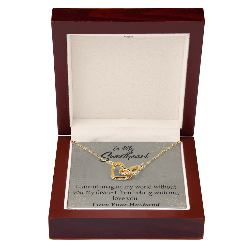 To My Wife You Belong With Me Inseparable Necklace-Express Your Love Gifts