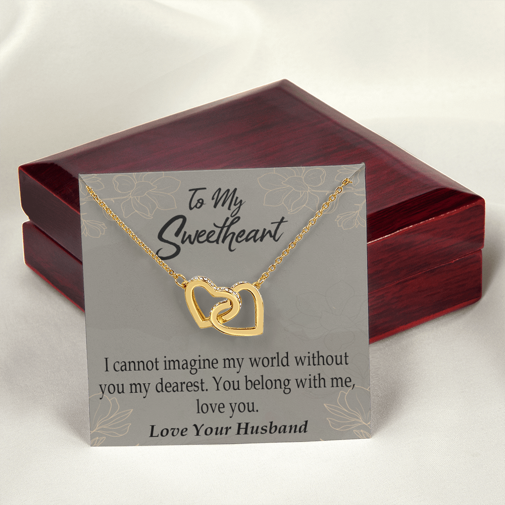 To My Wife You Belong With Me Inseparable Necklace-Express Your Love Gifts