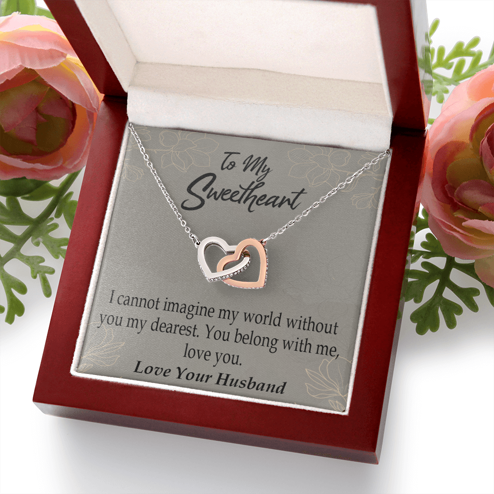 To My Wife You Belong With Me Inseparable Necklace-Express Your Love Gifts