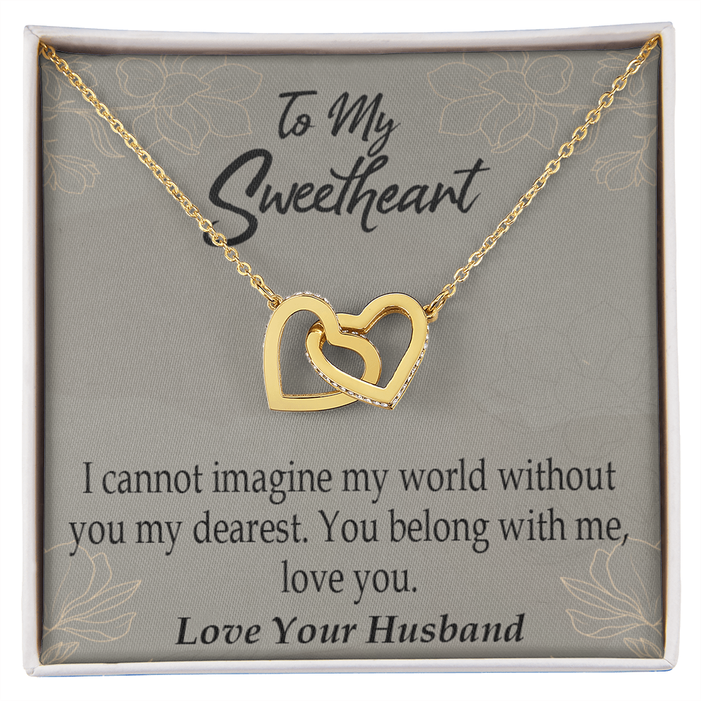 To My Wife You Belong With Me Inseparable Necklace-Express Your Love Gifts