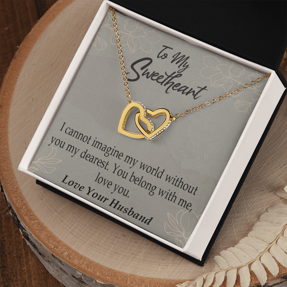 To My Wife You Belong With Me Inseparable Necklace-Express Your Love Gifts