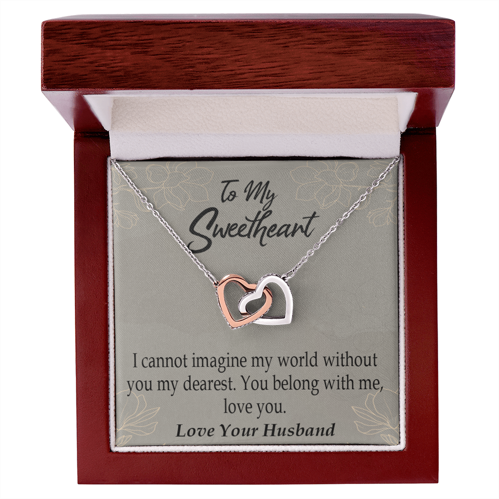 To My Wife You Belong With Me Inseparable Necklace-Express Your Love Gifts