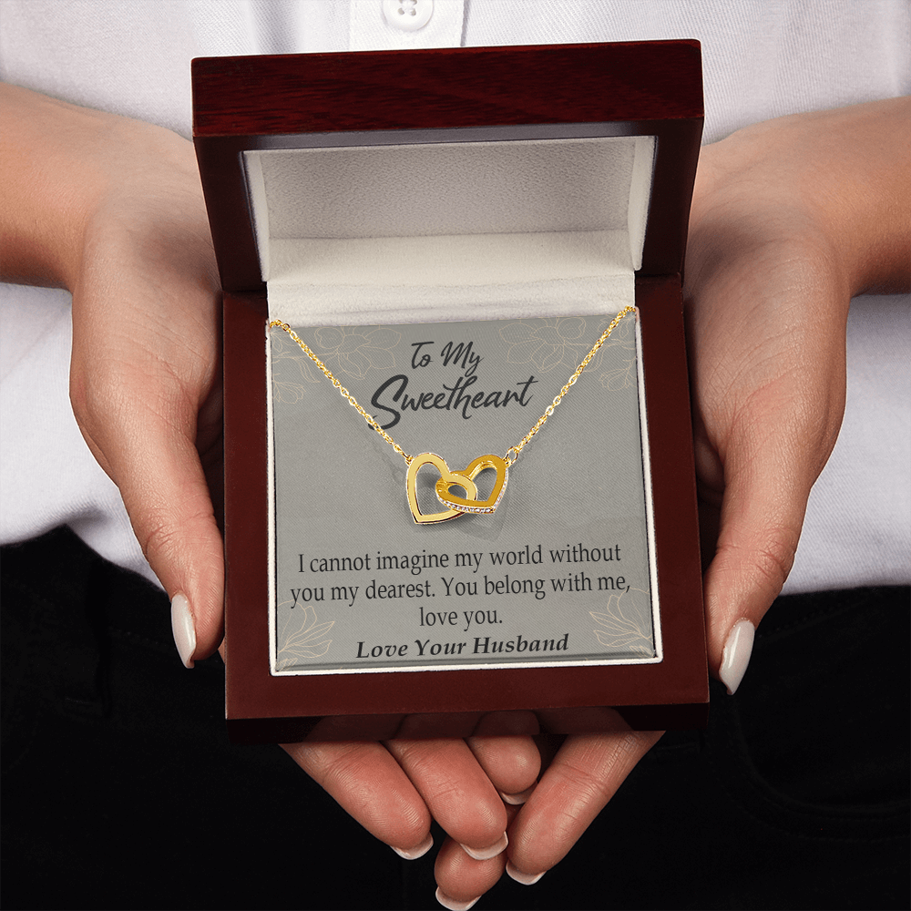 To My Wife You Belong With Me Inseparable Necklace-Express Your Love Gifts