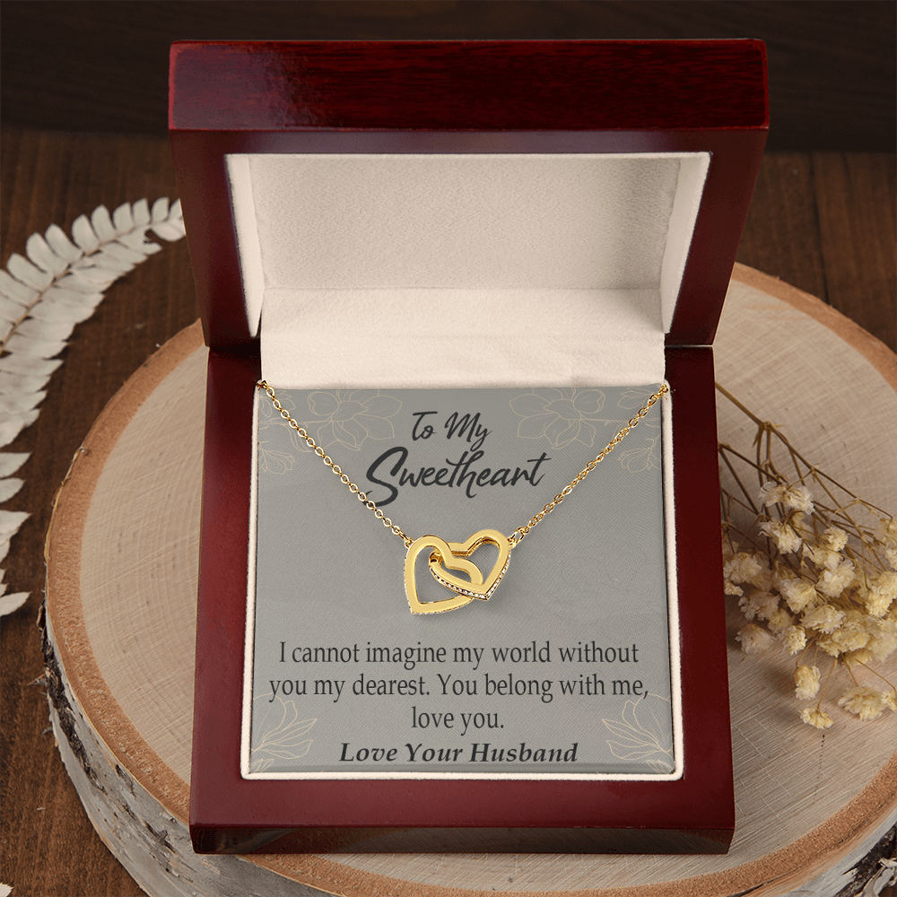 To My Wife You Belong With Me Inseparable Necklace-Express Your Love Gifts