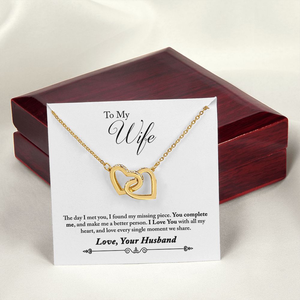 To My Wife You Complete Me Inseparable Necklace-Express Your Love Gifts