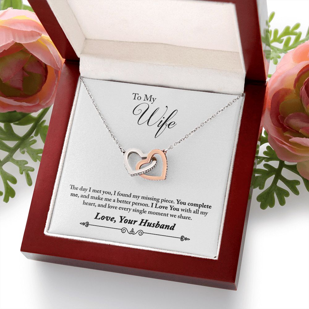 To My Wife You Complete Me Inseparable Necklace-Express Your Love Gifts