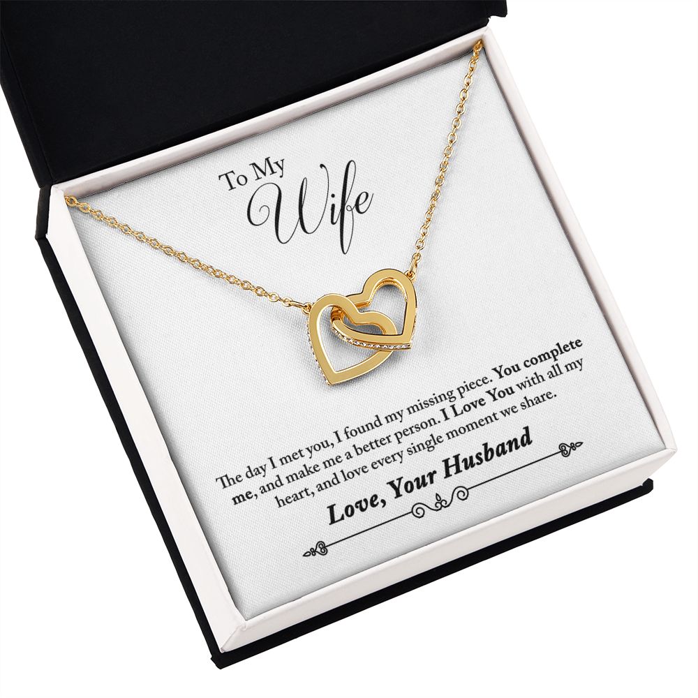 To My Wife You Complete Me Inseparable Necklace-Express Your Love Gifts