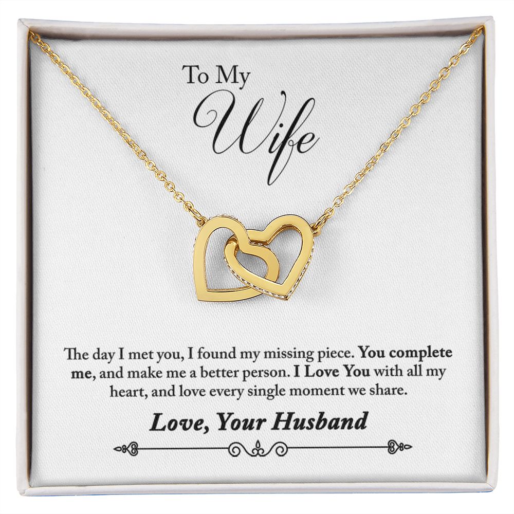 To My Wife You Complete Me Inseparable Necklace-Express Your Love Gifts