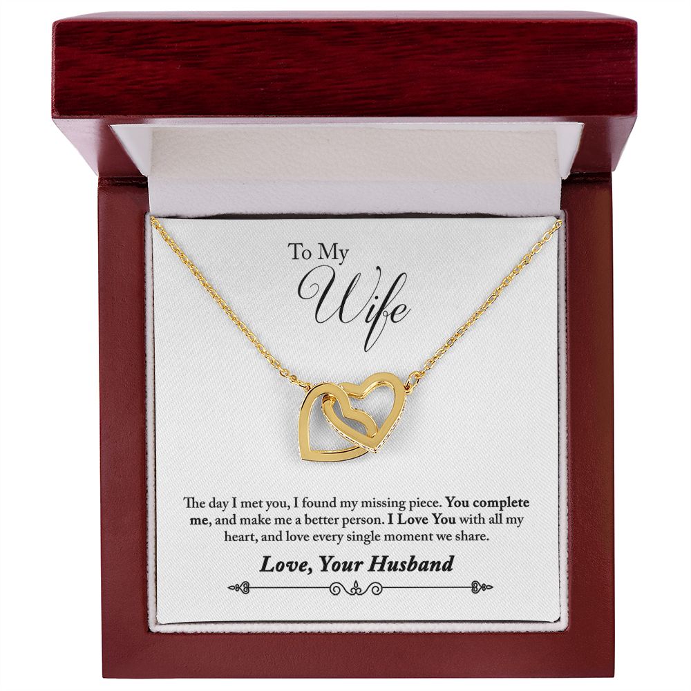 To My Wife You Complete Me Inseparable Necklace-Express Your Love Gifts