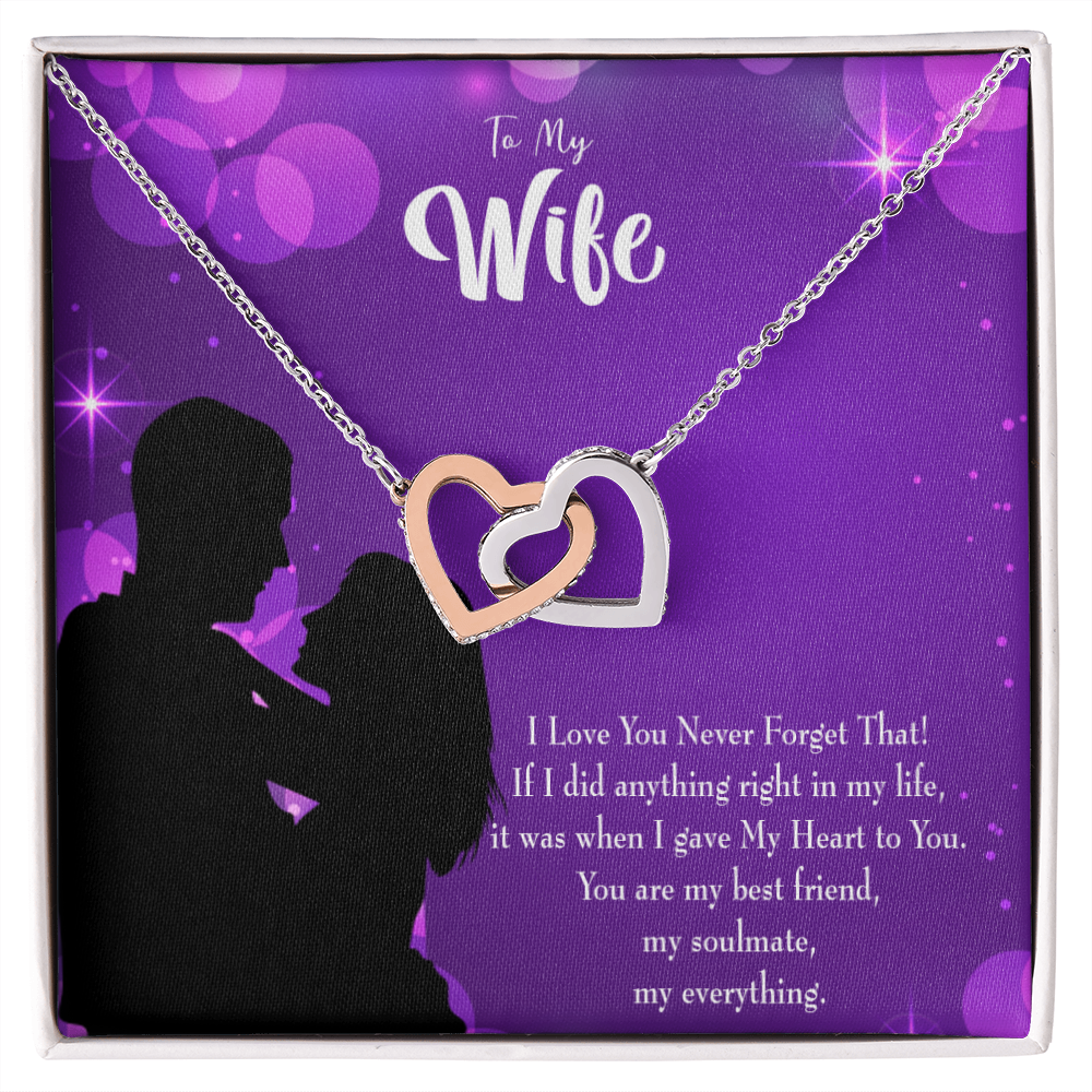 To My Wife You Have my Heart Inseparable Necklace-Express Your Love Gifts