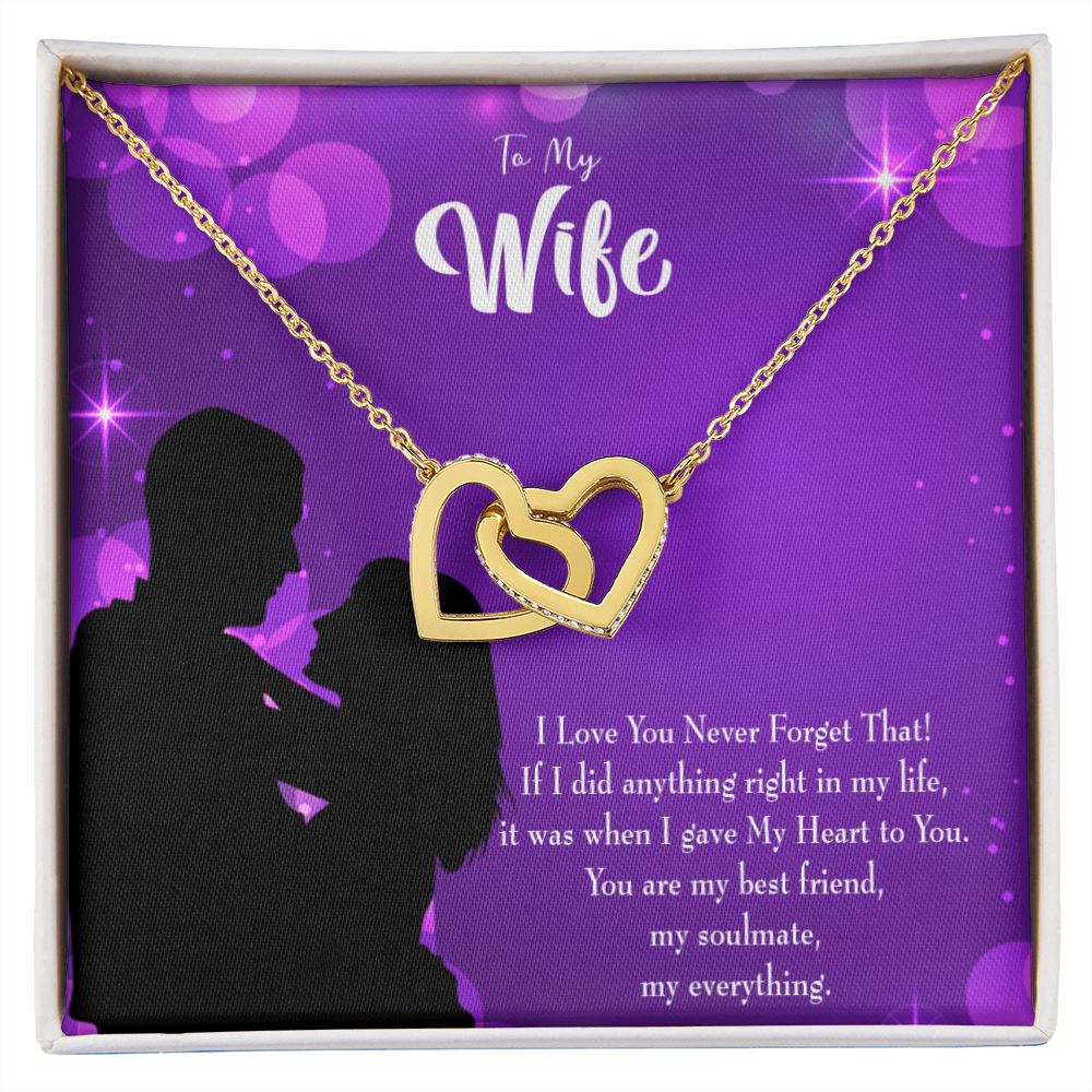 To My Wife You Have my Heart Inseparable Necklace-Express Your Love Gifts