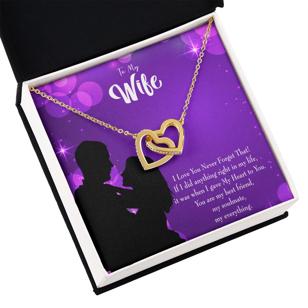 To My Wife You Have my Heart Inseparable Necklace-Express Your Love Gifts