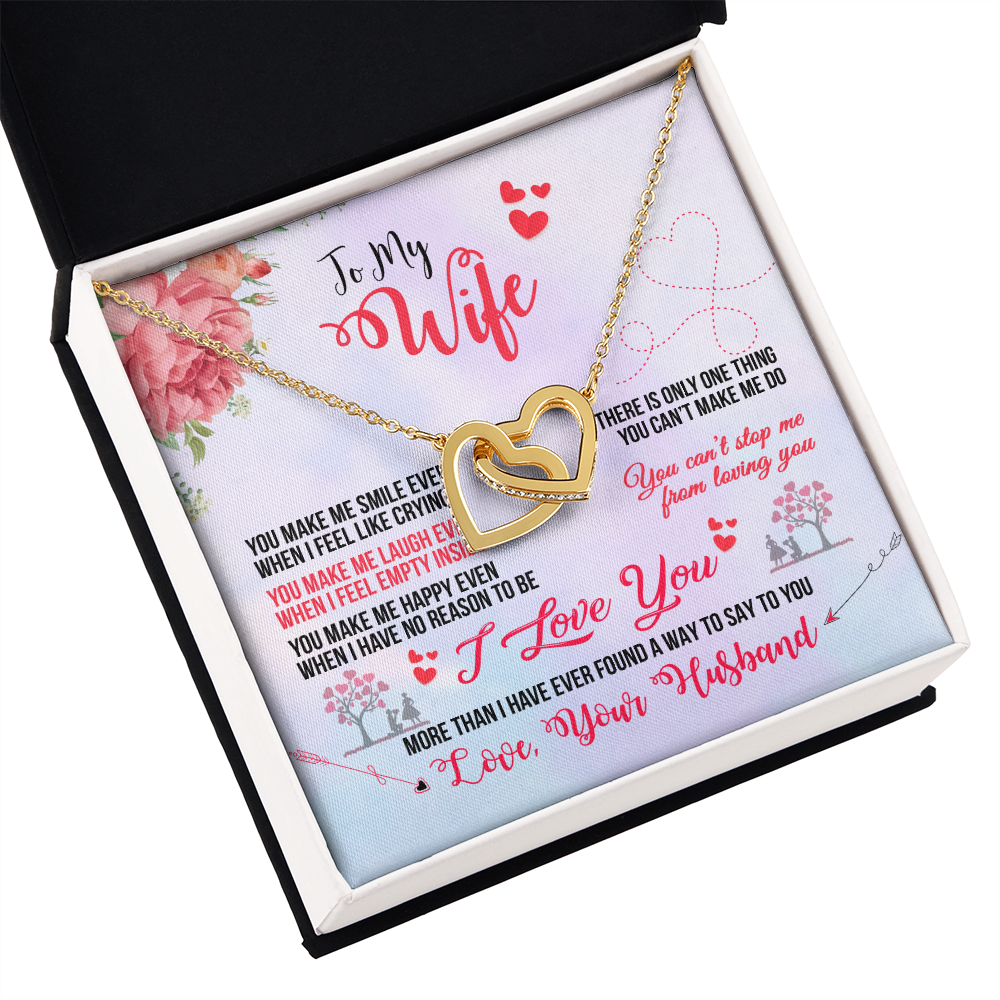 To My Wife You Make Me Smile Inseparable Necklace-Express Your Love Gifts