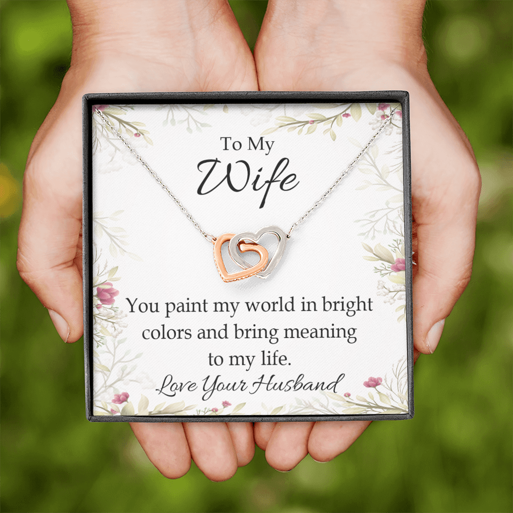 To My Wife You Paint My World Inseparable Necklace-Express Your Love Gifts