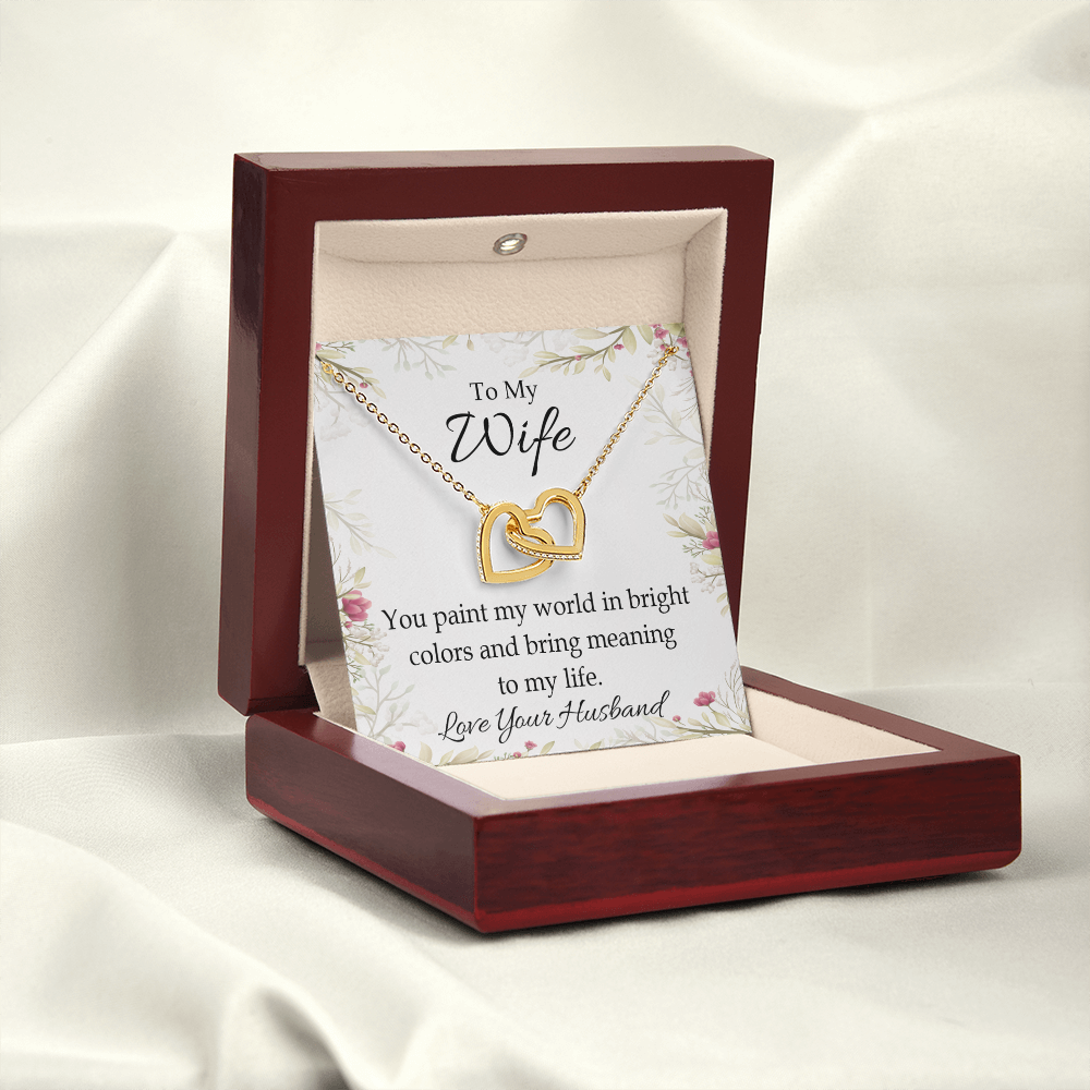 To My Wife You Paint My World Inseparable Necklace-Express Your Love Gifts
