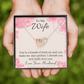 To My Wife You’re a Breath of Fresh Air Inseparable Necklace-Express Your Love Gifts