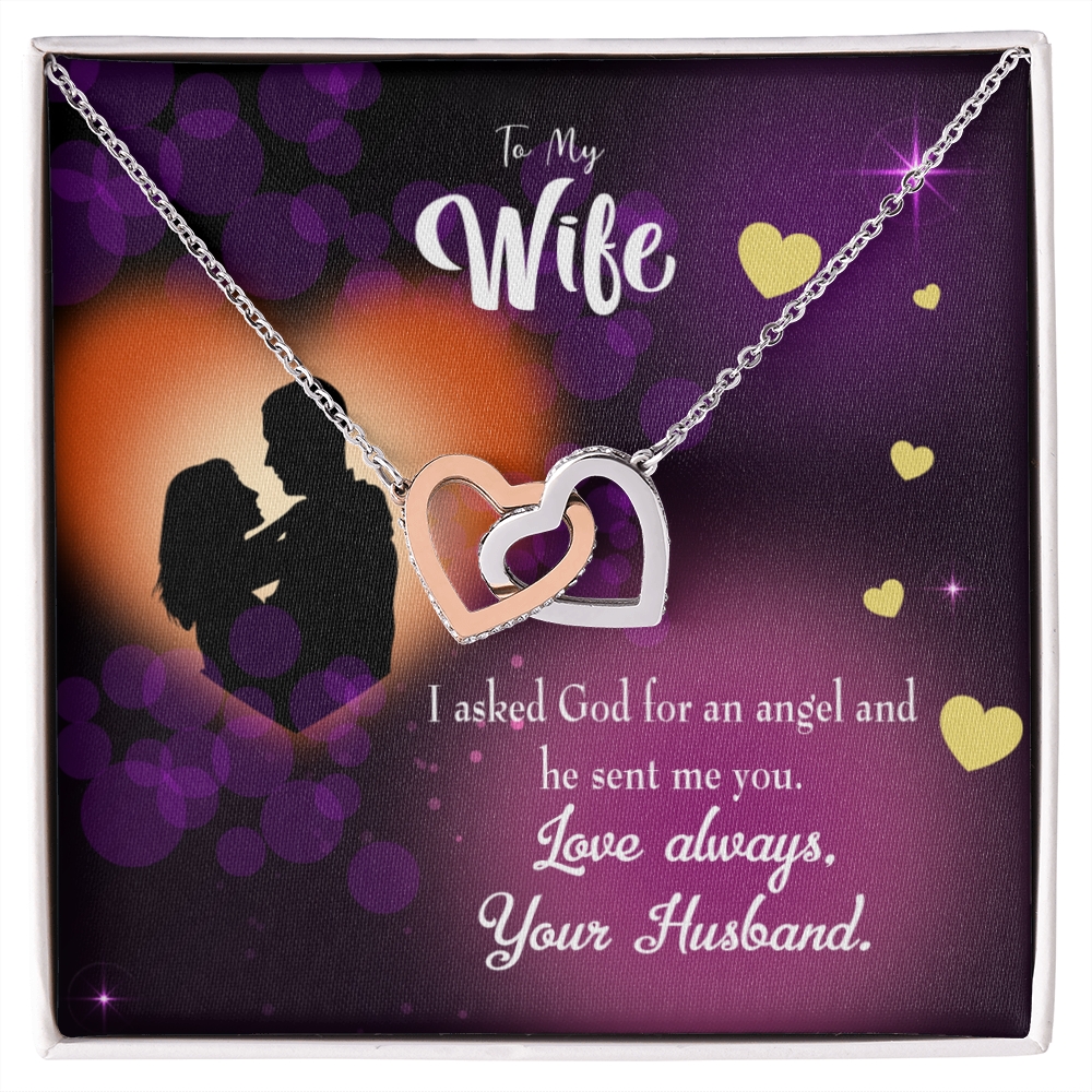 To My Wife You're an Angel Inseparable Necklace-Express Your Love Gifts