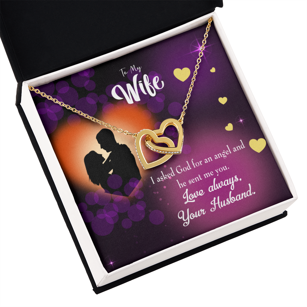 To My Wife You're an Angel Inseparable Necklace-Express Your Love Gifts