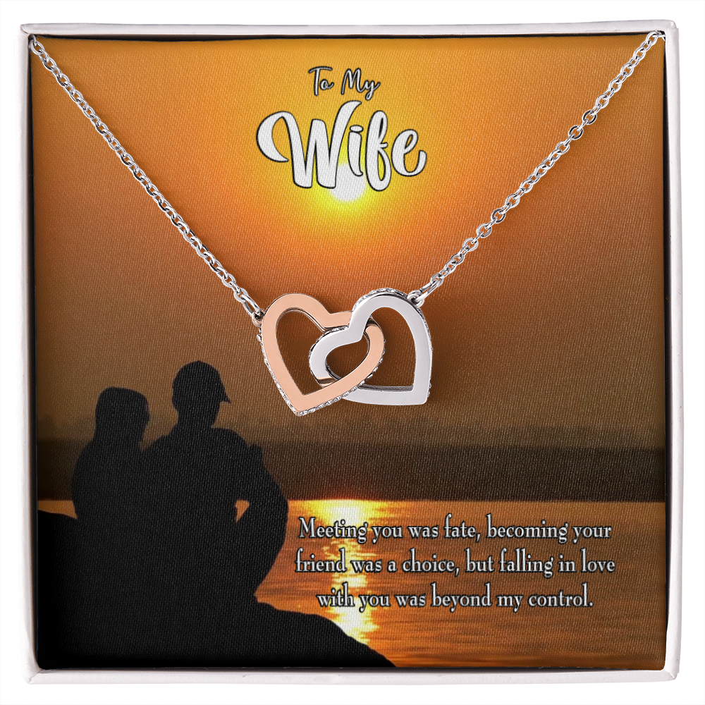 To My Wife You're my Fate Inseparable Necklace-Express Your Love Gifts