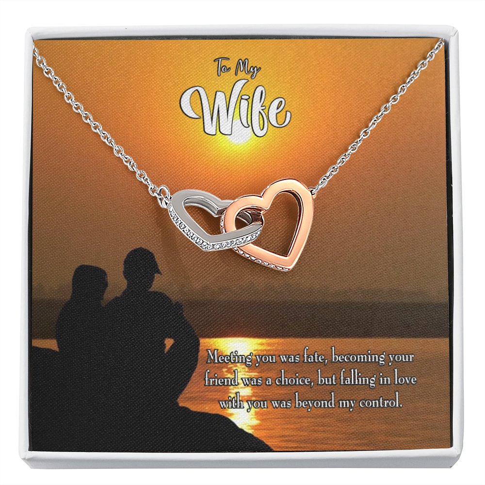 To My Wife You're my Fate Inseparable Necklace-Express Your Love Gifts