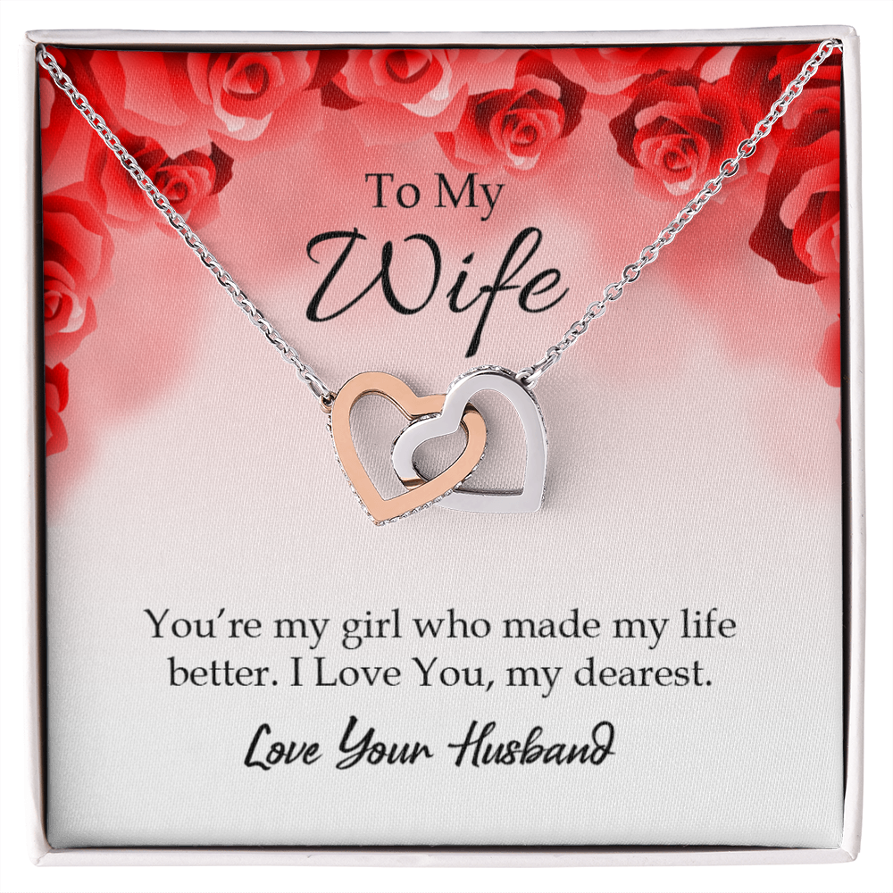 To My Wife You’re My Girl Inseparable Necklace-Express Your Love Gifts