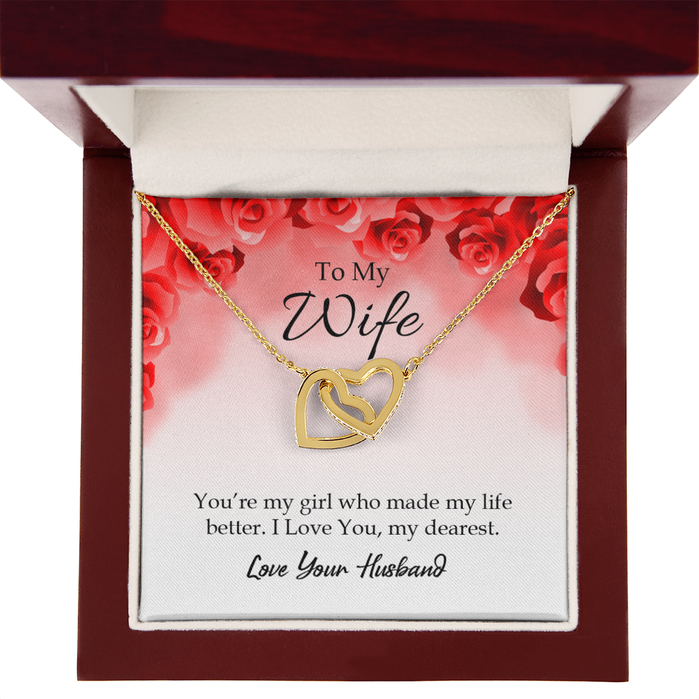 To My Wife You’re My Girl Inseparable Necklace-Express Your Love Gifts