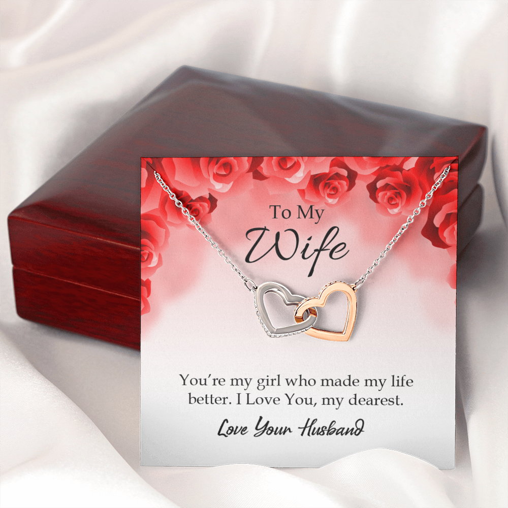 To My Wife You’re My Girl Inseparable Necklace-Express Your Love Gifts