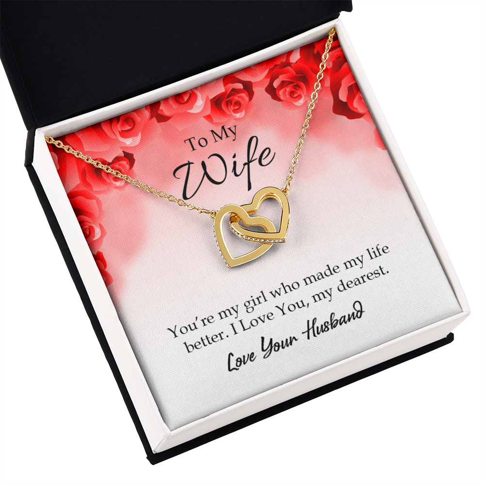 To My Wife You’re My Girl Inseparable Necklace-Express Your Love Gifts