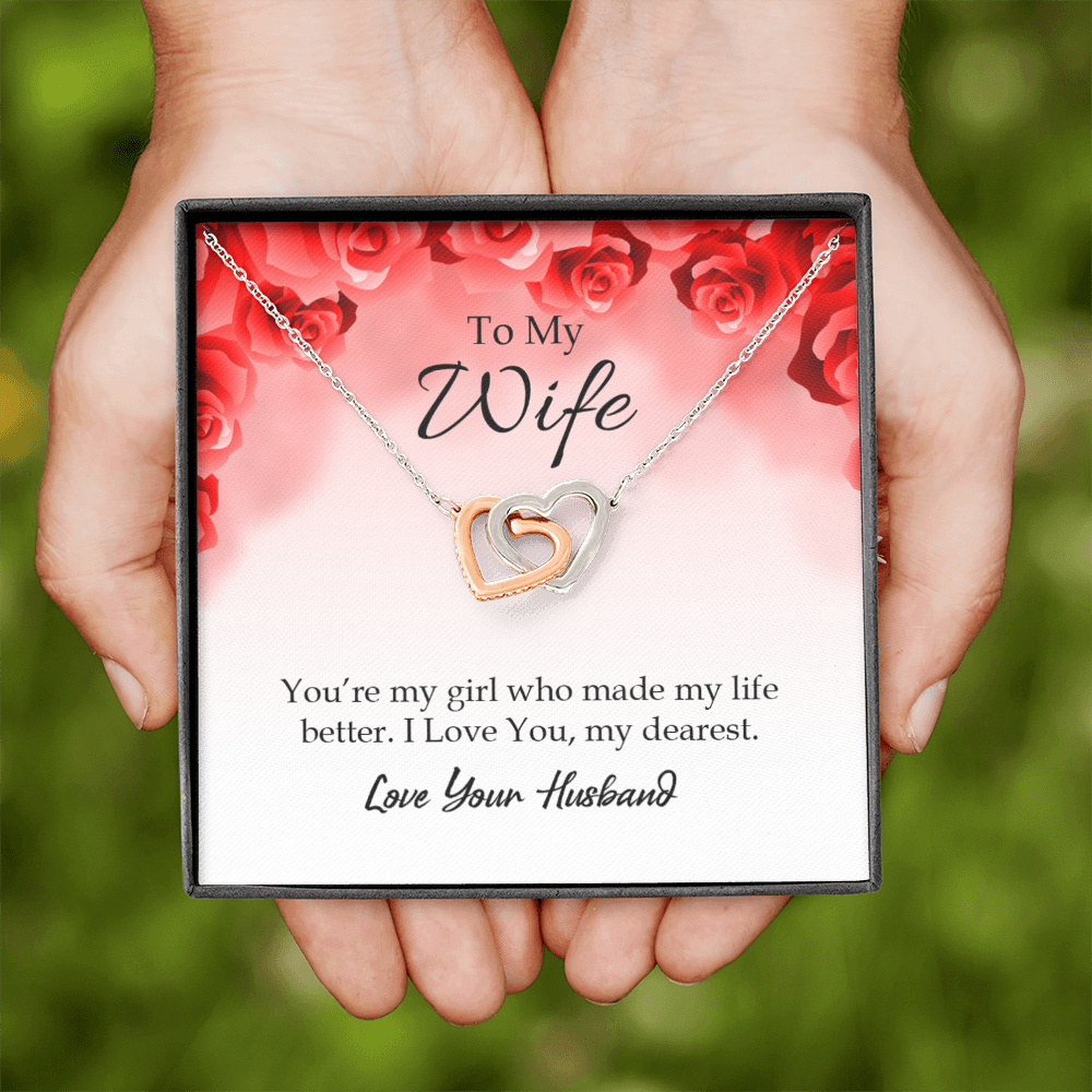 To My Wife You’re My Girl Inseparable Necklace-Express Your Love Gifts