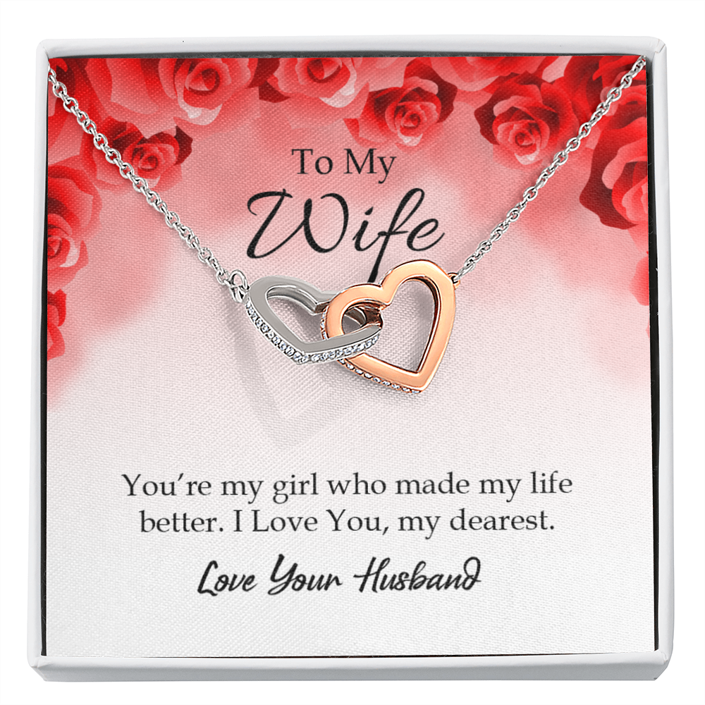 To My Wife You’re My Girl Inseparable Necklace-Express Your Love Gifts