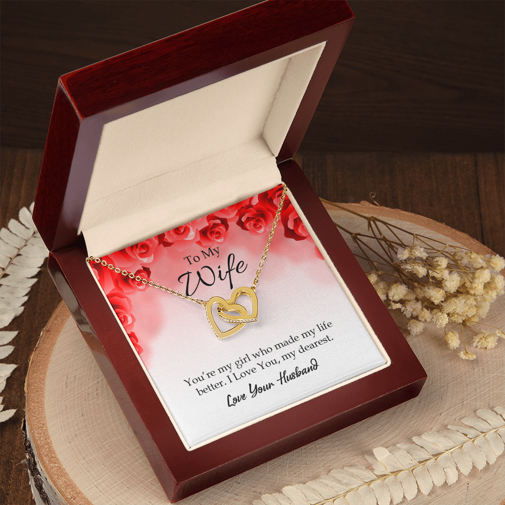 To My Wife You’re My Girl Inseparable Necklace-Express Your Love Gifts