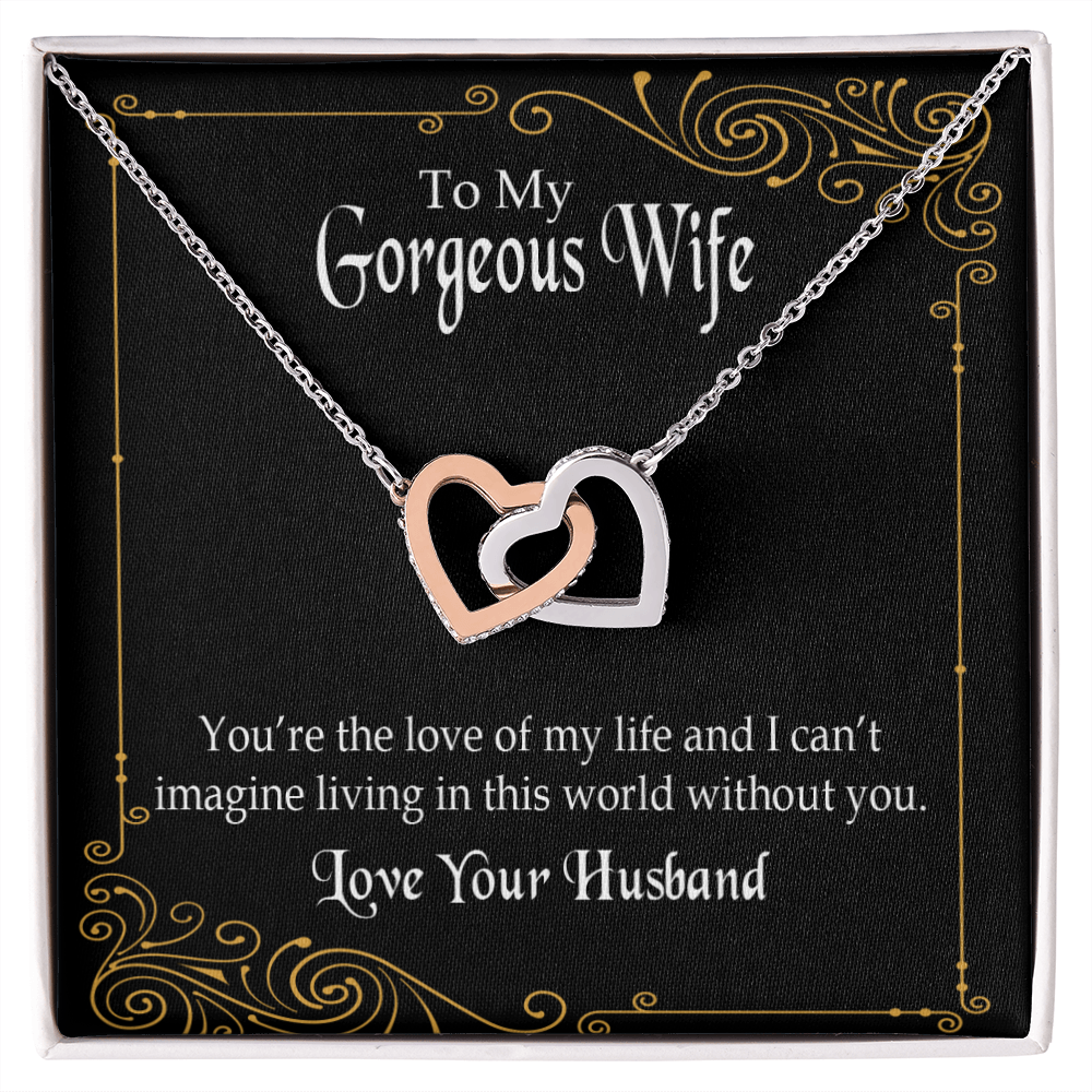 To My Wife You’re The Love of My Life Inseparable Necklace-Express Your Love Gifts