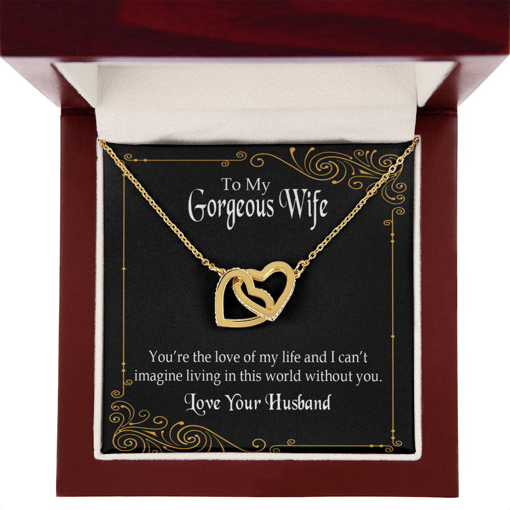 To My Wife You’re The Love of My Life Inseparable Necklace-Express Your Love Gifts