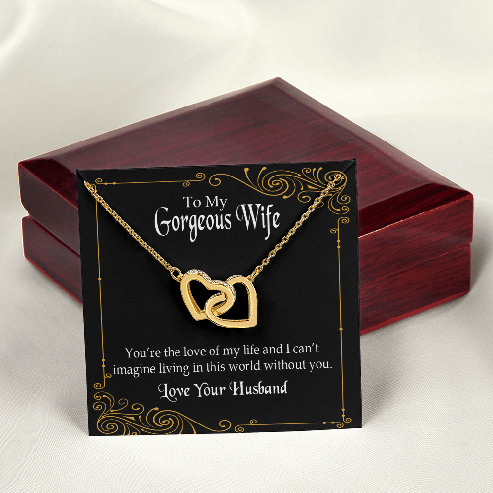 To My Wife You’re The Love of My Life Inseparable Necklace-Express Your Love Gifts