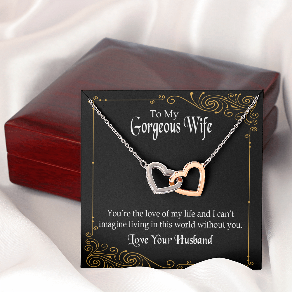 To My Wife You’re The Love of My Life Inseparable Necklace-Express Your Love Gifts