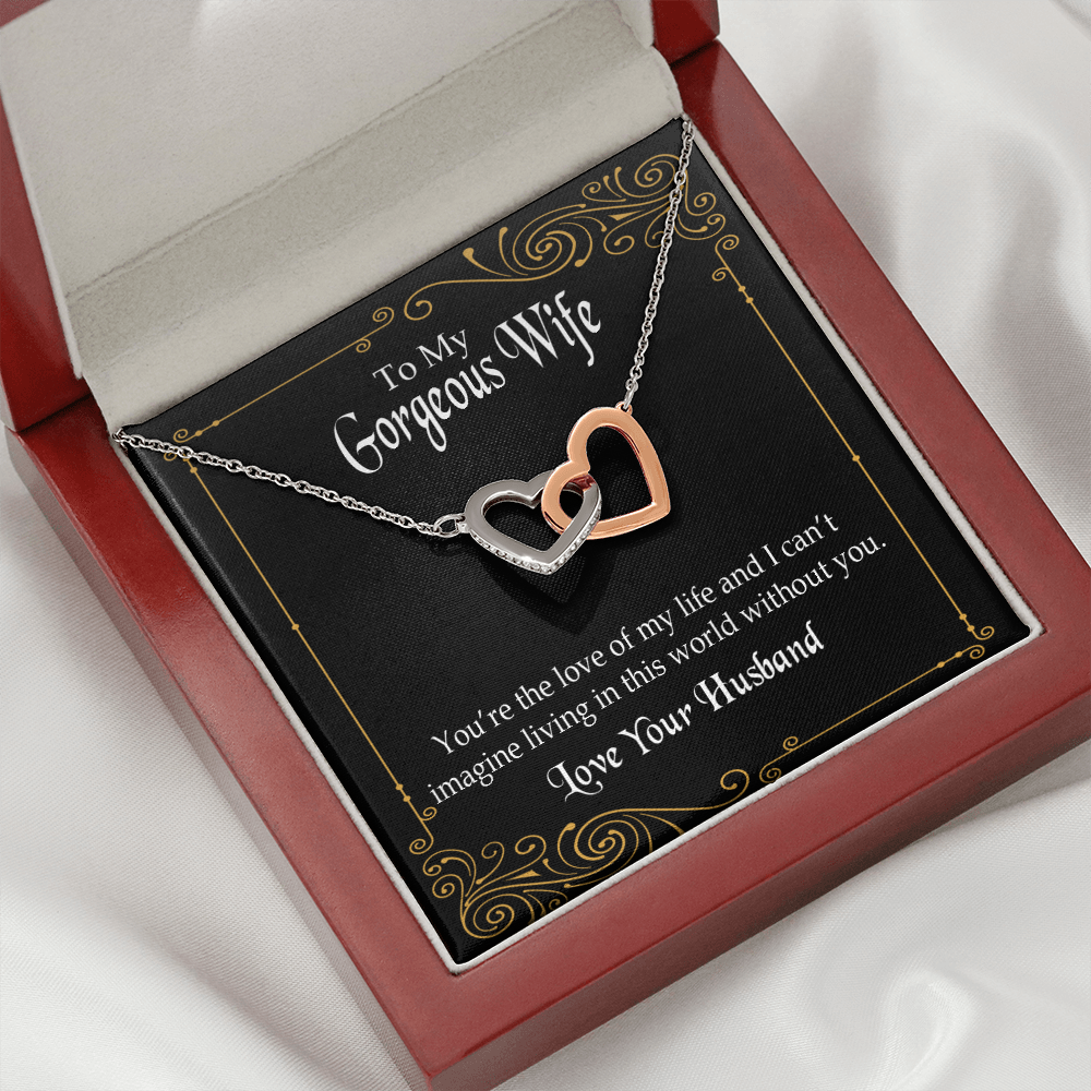 To My Wife You’re The Love of My Life Inseparable Necklace-Express Your Love Gifts