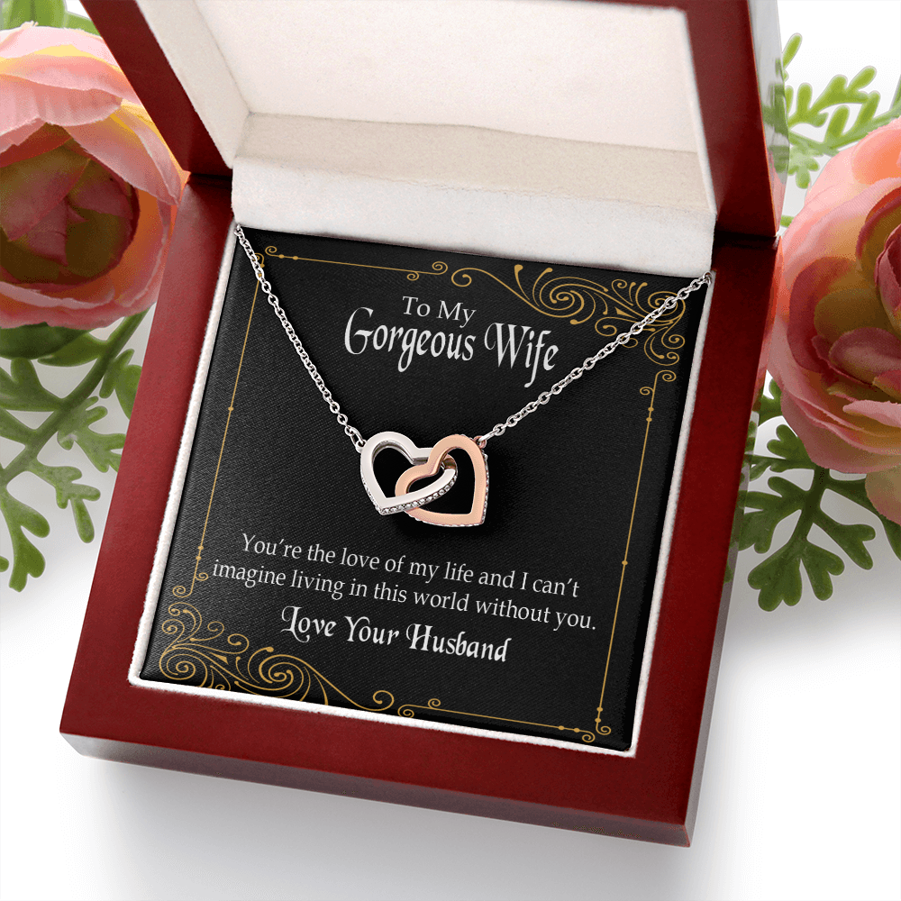 To My Wife You’re The Love of My Life Inseparable Necklace-Express Your Love Gifts