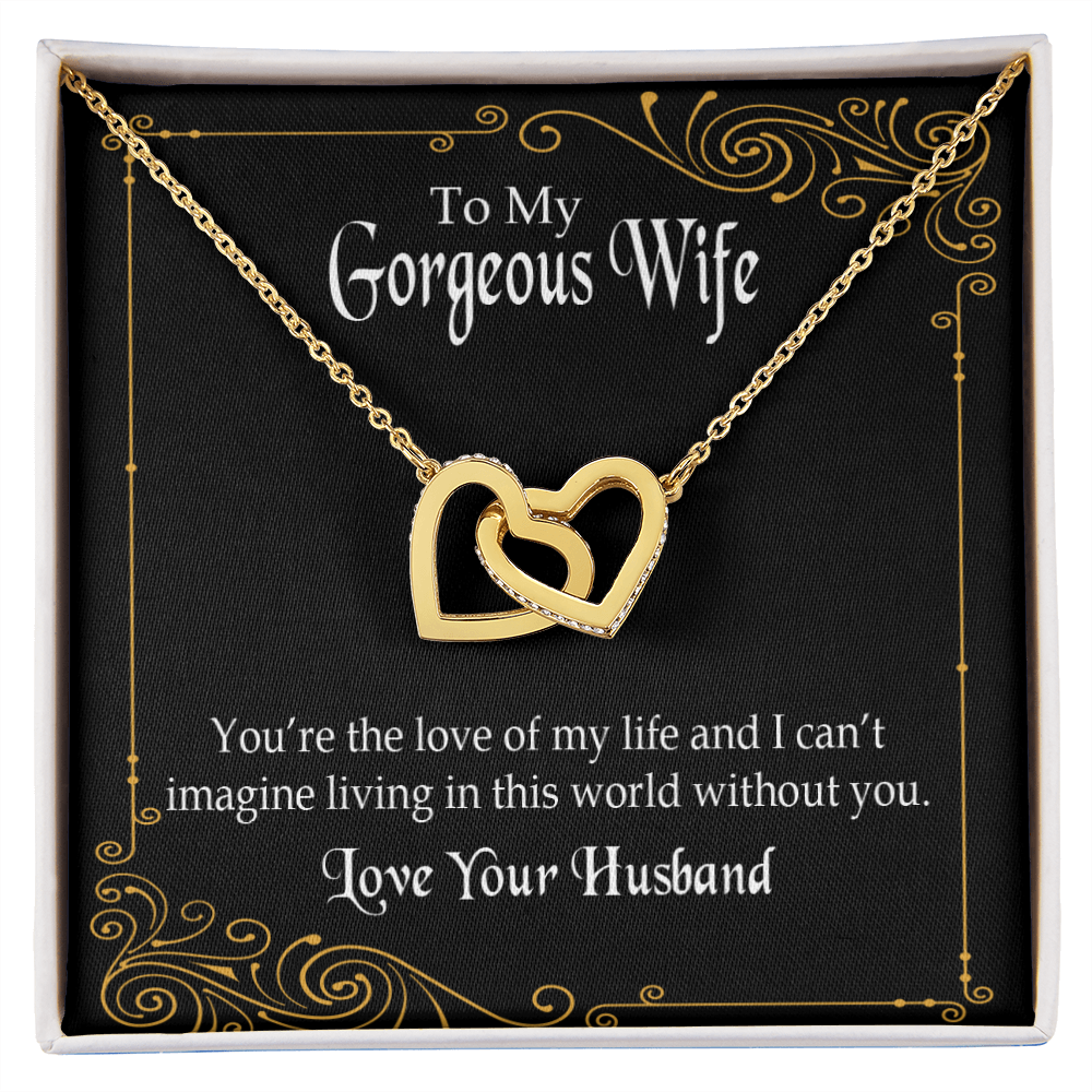 To My Wife You’re The Love of My Life Inseparable Necklace-Express Your Love Gifts