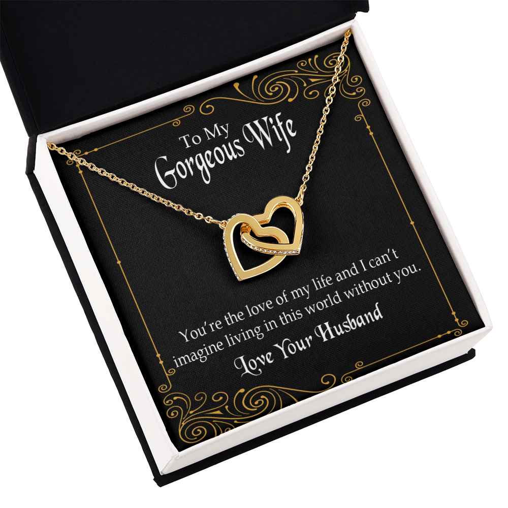 To My Wife You’re The Love of My Life Inseparable Necklace-Express Your Love Gifts