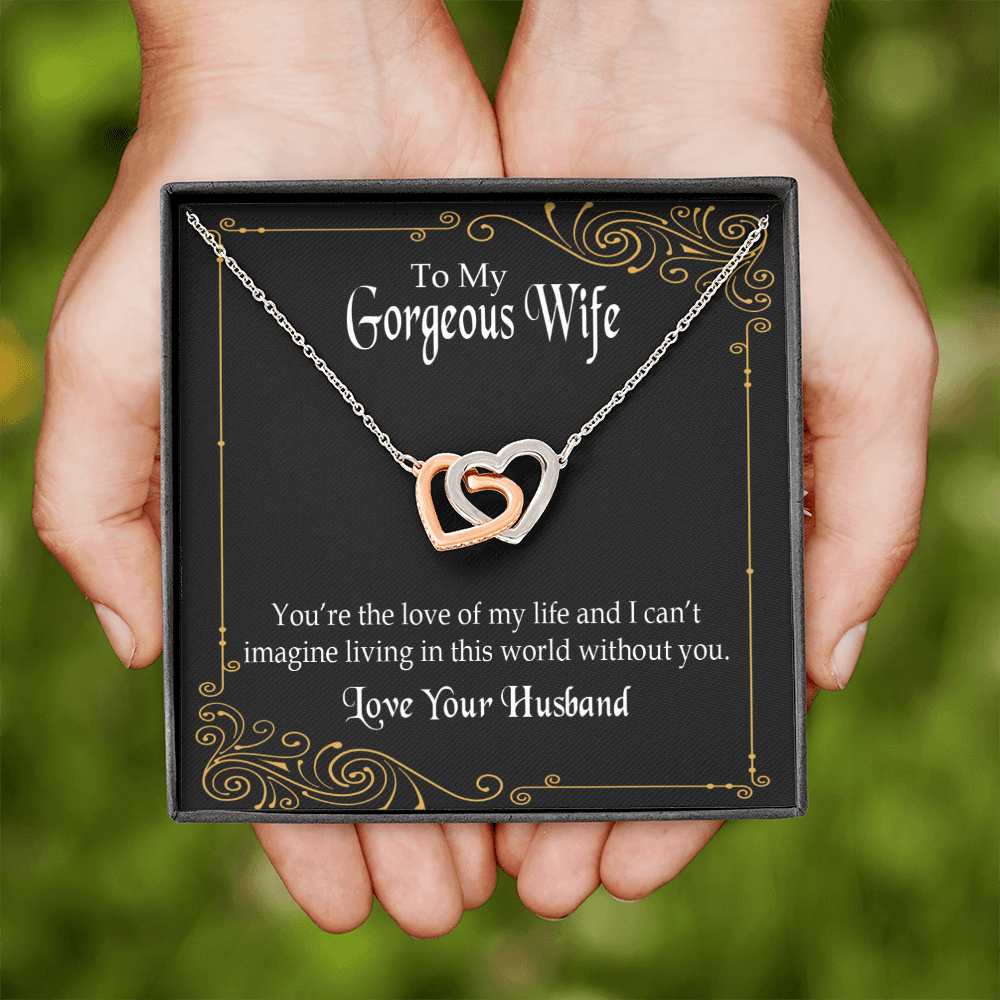 To My Wife You’re The Love of My Life Inseparable Necklace-Express Your Love Gifts