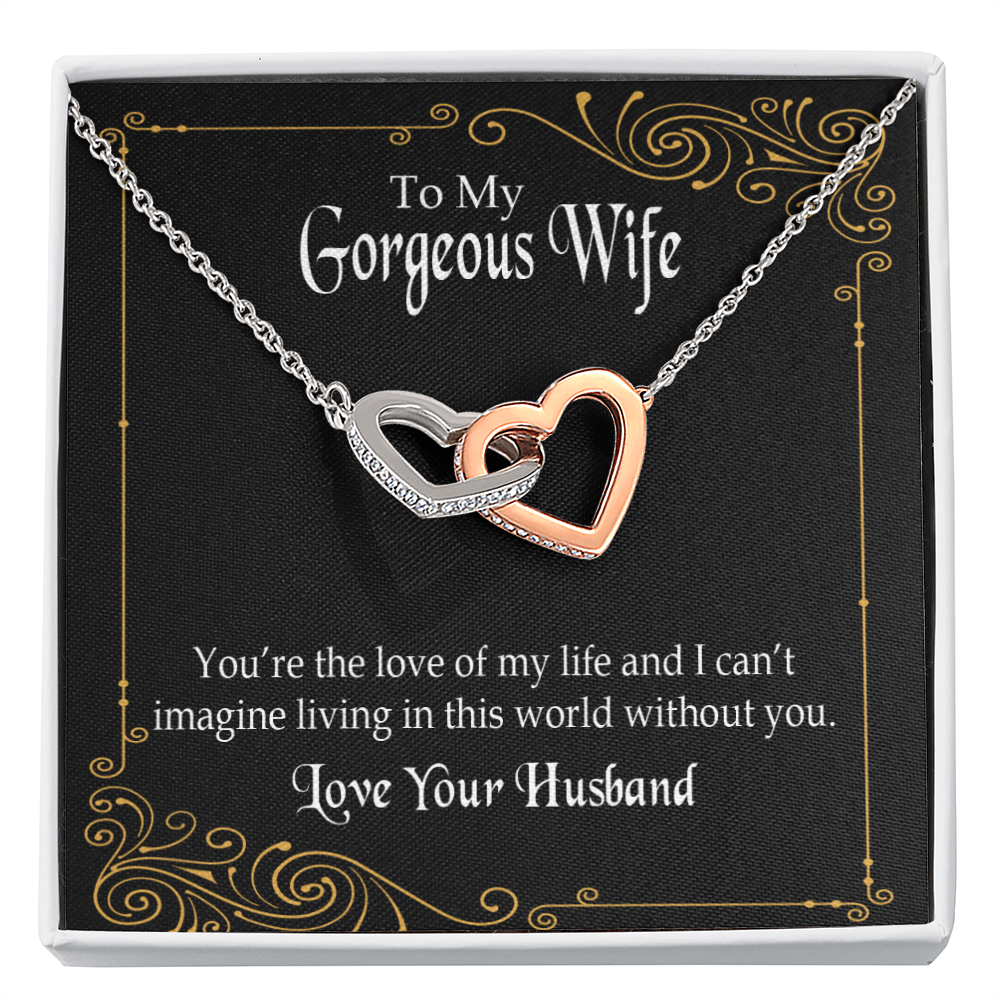To My Wife You’re The Love of My Life Inseparable Necklace-Express Your Love Gifts