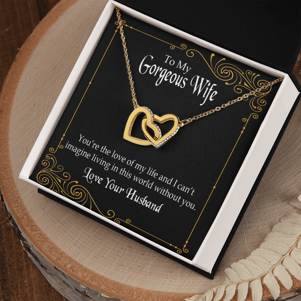 To My Wife You’re The Love of My Life Inseparable Necklace-Express Your Love Gifts