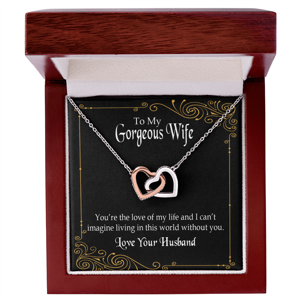 To My Wife You’re The Love of My Life Inseparable Necklace-Express Your Love Gifts