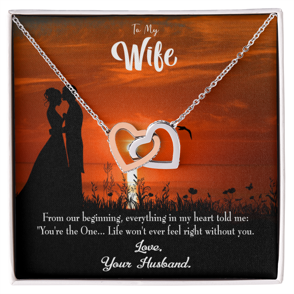 To My Wife You're the One! Inseparable Necklace-Express Your Love Gifts