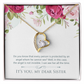 To Sister Protected by Angel Forever Necklace w Message Card-Express Your Love Gifts