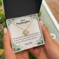 To Stepdaughter Keep Your Dreams Alive From Dad Infinity Knot Necklace Message Card-Express Your Love Gifts