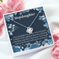 To Stepdaughter You're a Blessing Infinity Knot Necklace Message Card-Express Your Love Gifts