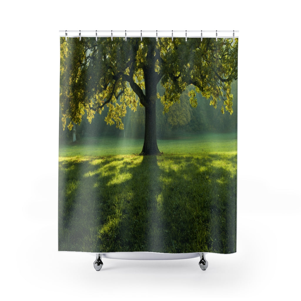 Tree Middle Field Stylish Design 71" x 74" Elegant Waterproof Shower Curtain for a Spa-like Bathroom Paradise Exceptional Craftsmanship-Express Your Love Gifts