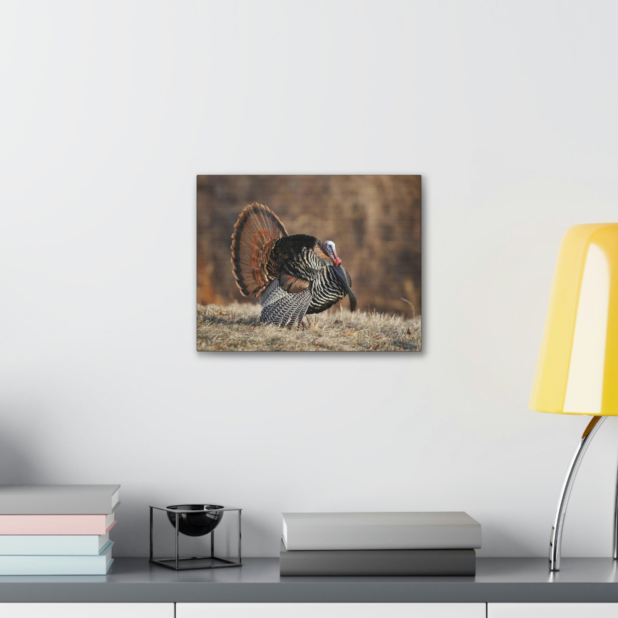 Scripture Walls Turkey Hunting Turkey on Hunt Print Animal Wall Art Wildlife Canvas Prints Wall Art Ready to Hang Unframed-Express Your Love Gifts