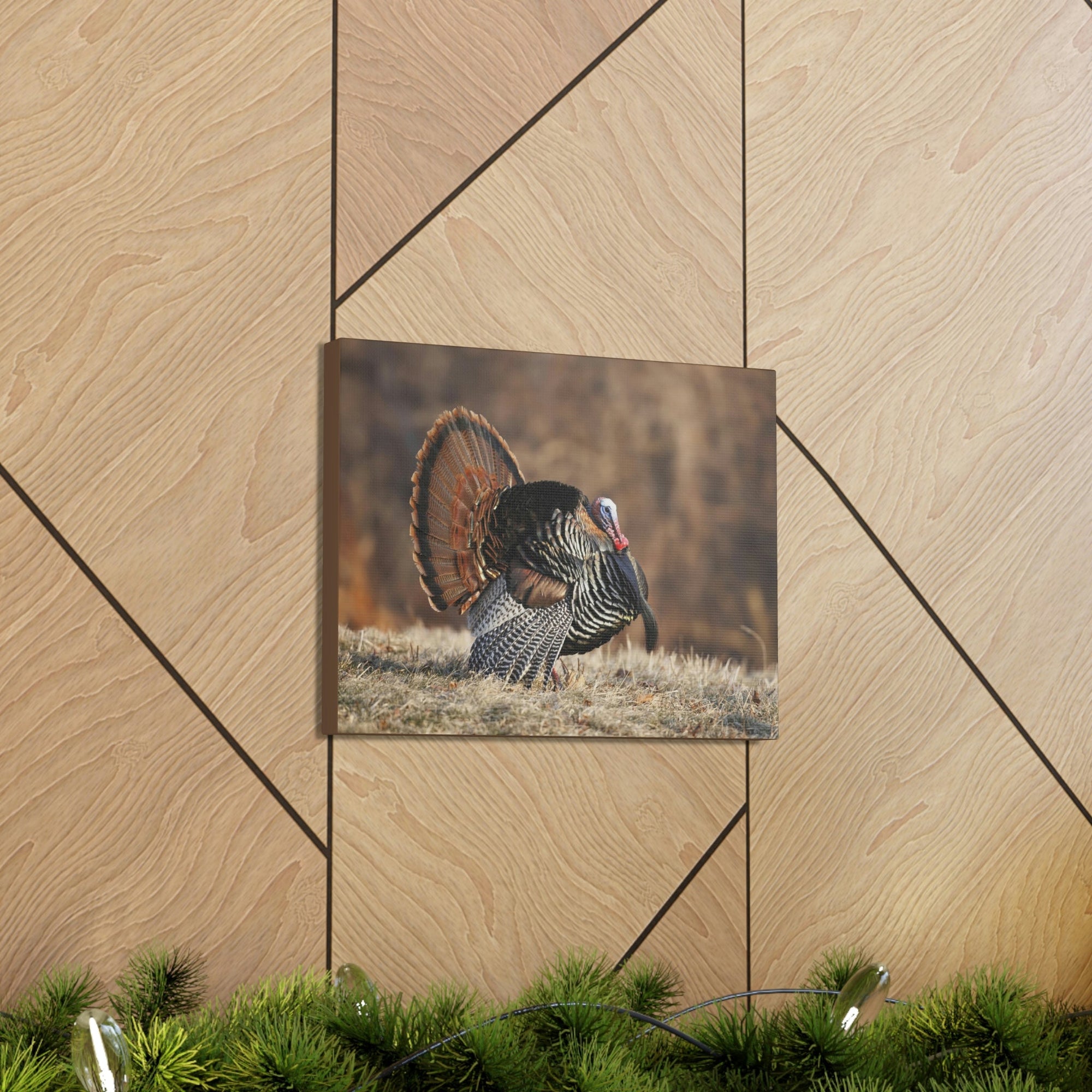 Scripture Walls Turkey Hunting Turkey on Hunt Print Animal Wall Art Wildlife Canvas Prints Wall Art Ready to Hang Unframed-Express Your Love Gifts